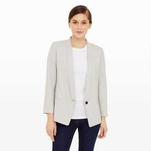 New Club Monaco Blazer Jacket Women Blazer Light Gray Mair Wool Blazer Jacket